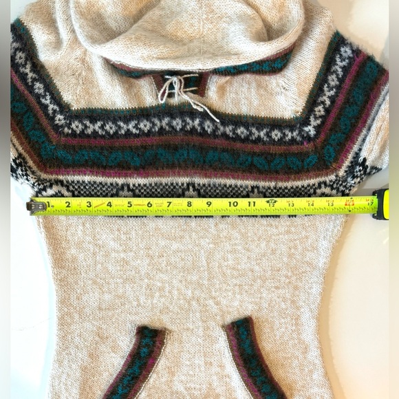 Albinaas Alpaca Aztec Cream Hoodie | Size S - Picture 7 of 8